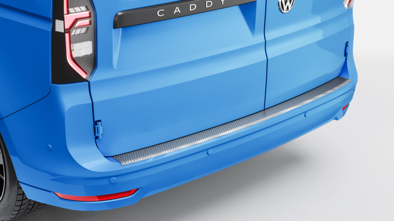 VW Caddy - practical vehicle for a practical person. VW Caddy bumperplate
